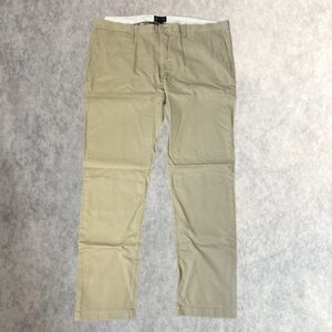 J.Crew Pants Mens Size 44x34 Beige Flat Front 484 Slim Fit Broken In Chinos NEW!